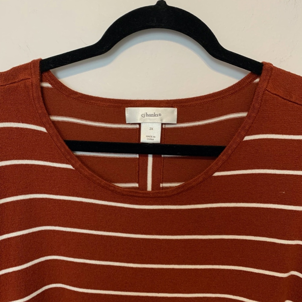 C J BANKS ROUND NECK RAYON SWEATER SIZE 3X - Picture 3 of 7
